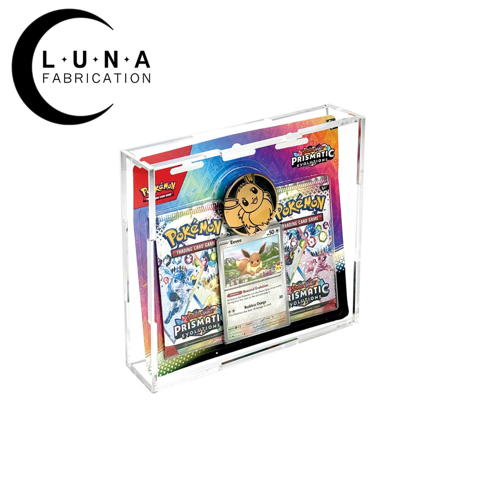 Acrylic Display Case for Pokemon Prismatic Evolutions Double Pack Booster