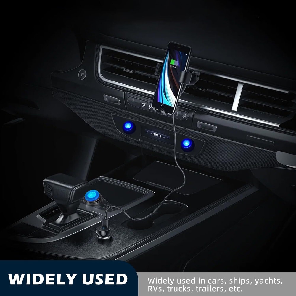 Waterproof Round Rocker Switch Waterproof Toggle Switch 6 Pack Toggle Switch ...