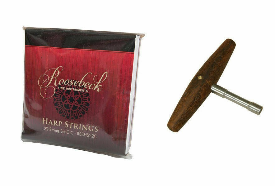 22-String 5-Panel Heather Harp w/ Chelby Levers + Bag + Strings