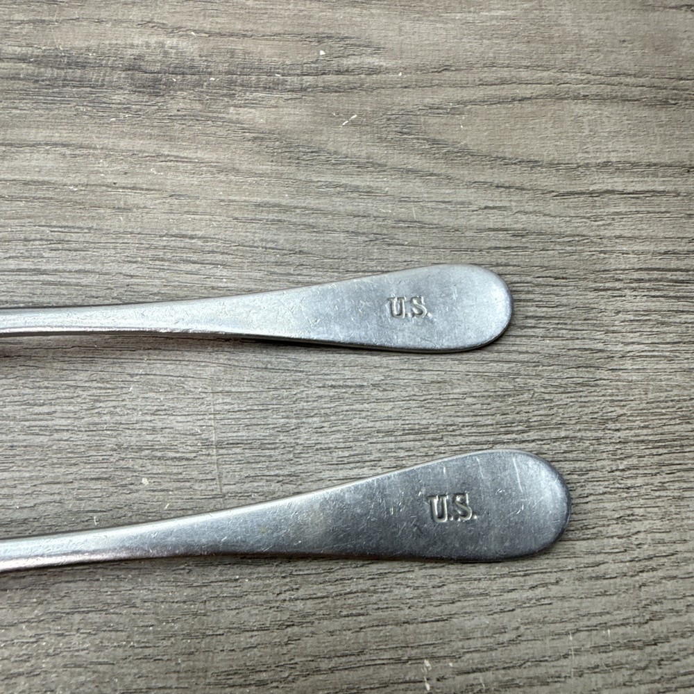 Military U.S. WALLCO Stainless Mess Spoon Serving / Tablespoon Quantity 2
