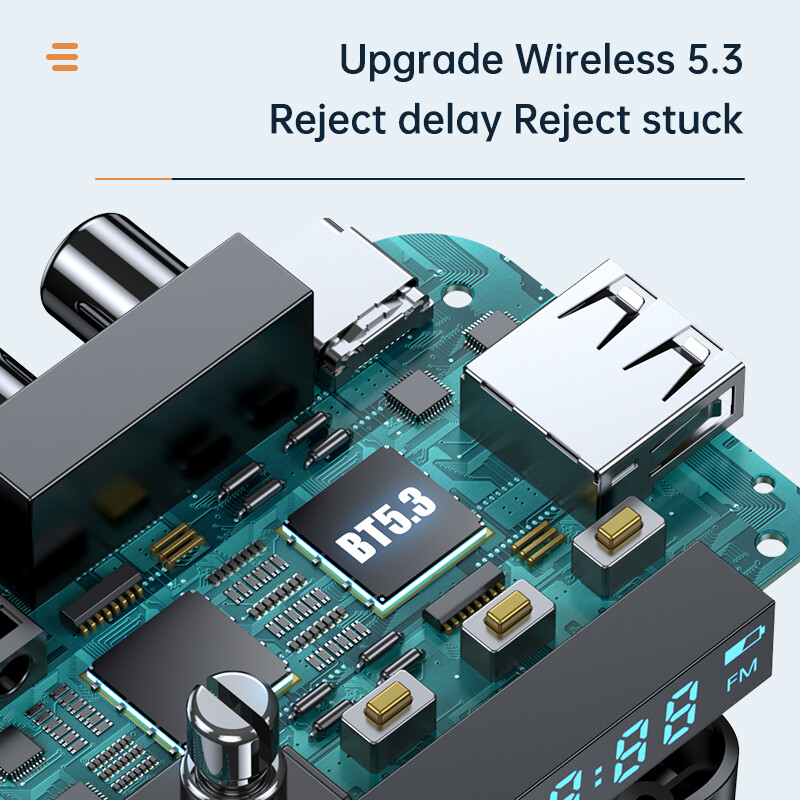 4in1 Bluetooth Audio Receiver Transmitter AUX Adapter For PC/Car/TV Home Stereo