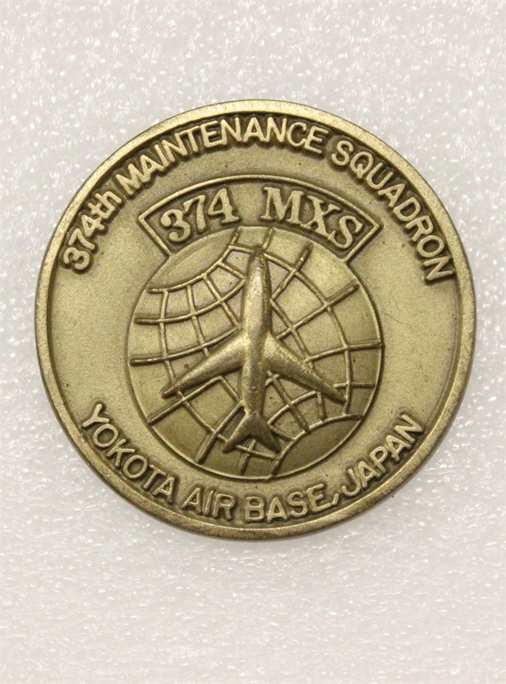 Challenge Coin 054: 374th Maintenance Squadron, USAF