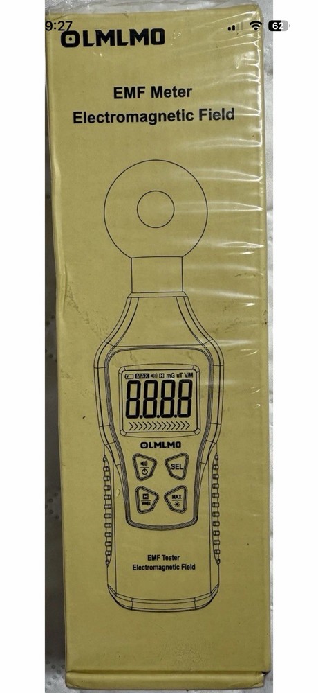Olmlmo EMF Meter Rechargeable Digital Electromagnetic Field Radiation Detect