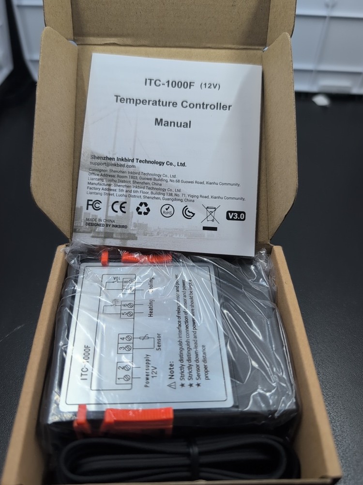 ITC-1000F 110V Digital Temperature Temp Controller Thermostat + NTC Sensor Probe