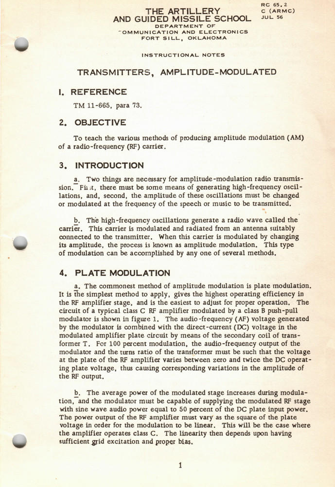 58 Page 1956 TM 11-665 Reference Instructional Notes Missile School on Data CD