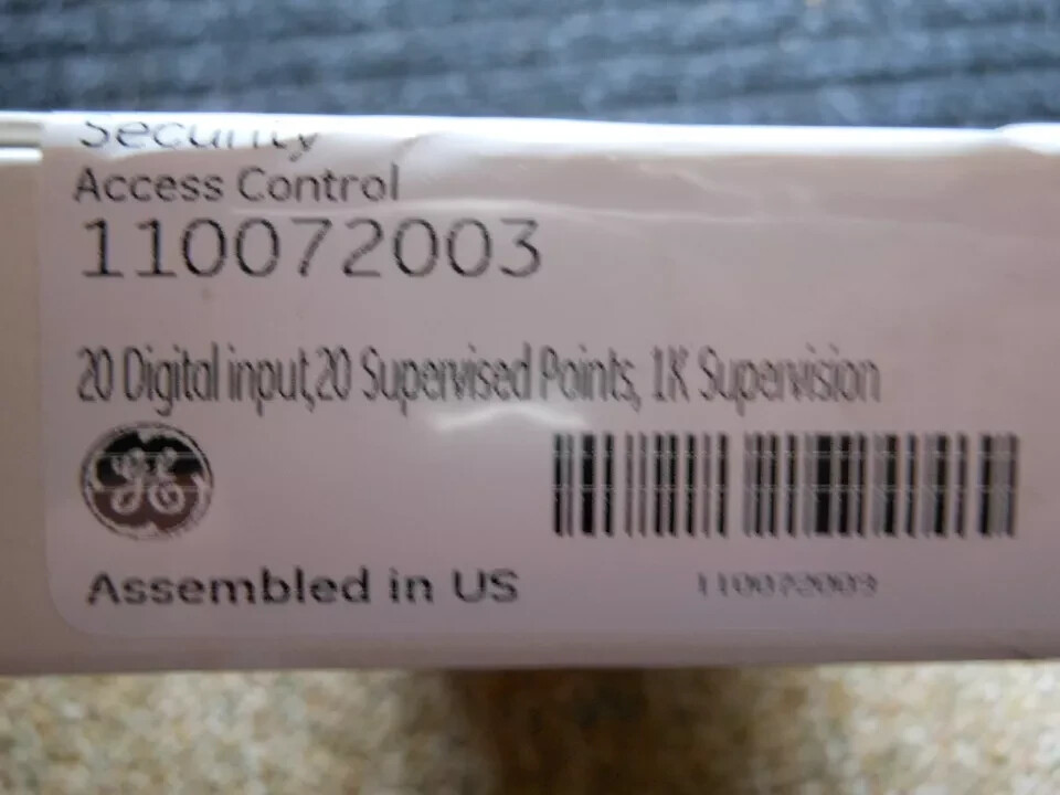 NEW GE SECURITY ACCESS CONTROL 110072003 20 SUPERVISED POINTS, 20 DIGITAL INPUT