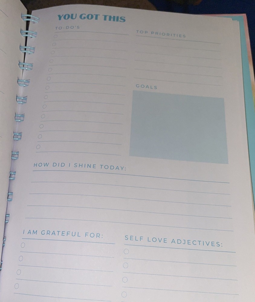 Stoney Clover LN Target Journal Book Planner Spiral Tie Dye Pastel Notebook