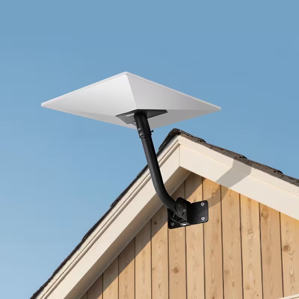 Starlink Gen 3 Mount, 180° Adjustable, Heavy-Duty Metal, Gray, Wall/Roof Mount