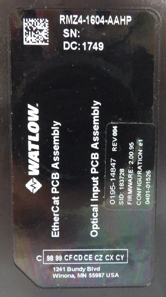 Watlow Optical Input PCB Assembly Lot of 3 Working