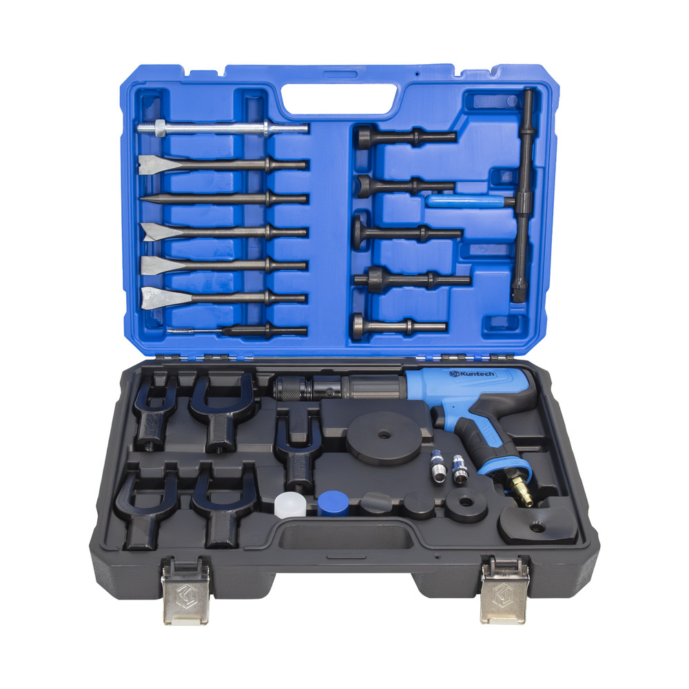 27PCSProfessional Air Hammer W/ Tool Plus Kit SetMulti-functionalPneumaticHammer