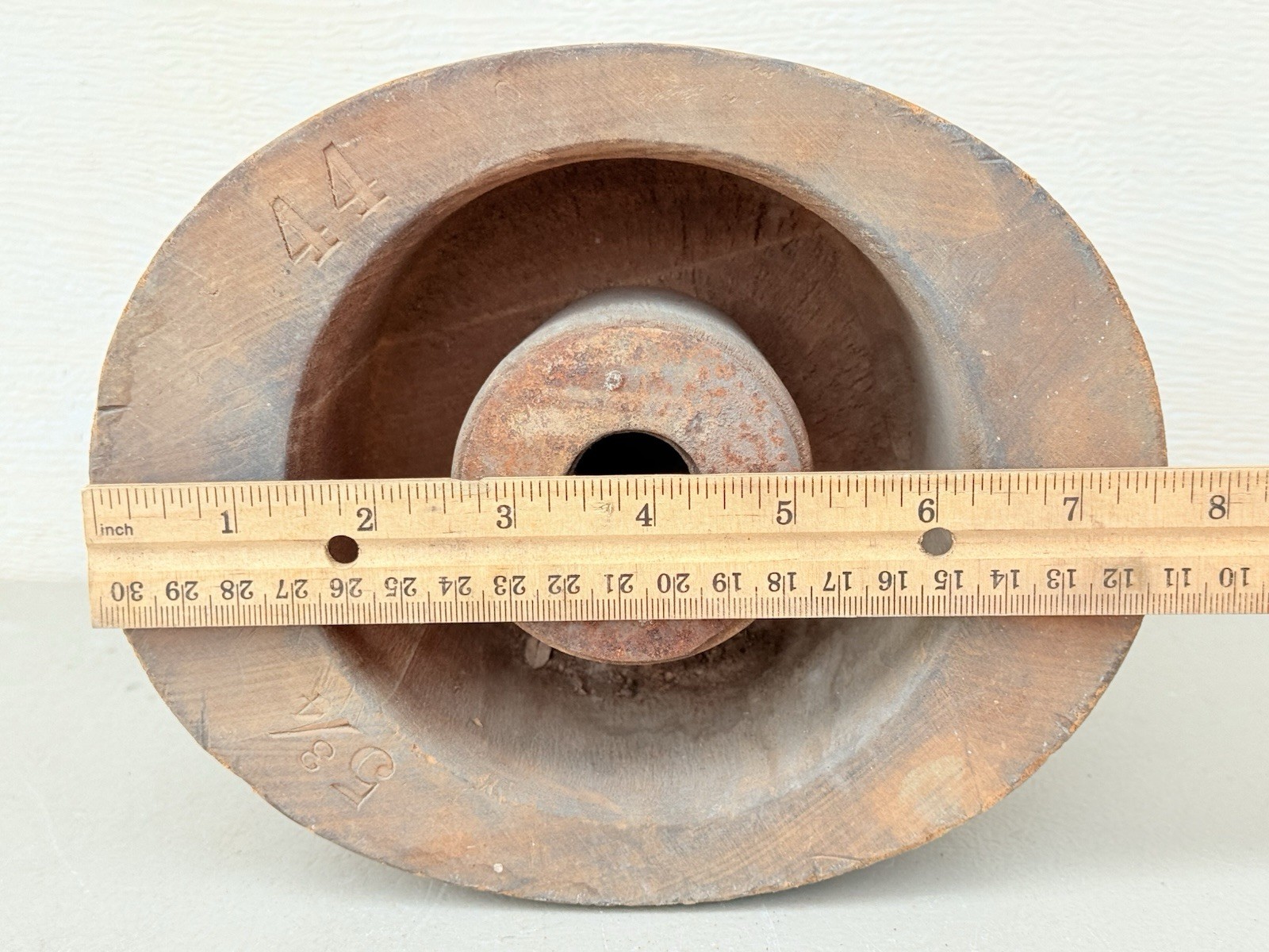 Antique Wooden Wood Hat Mold Millinery Hat Block Form