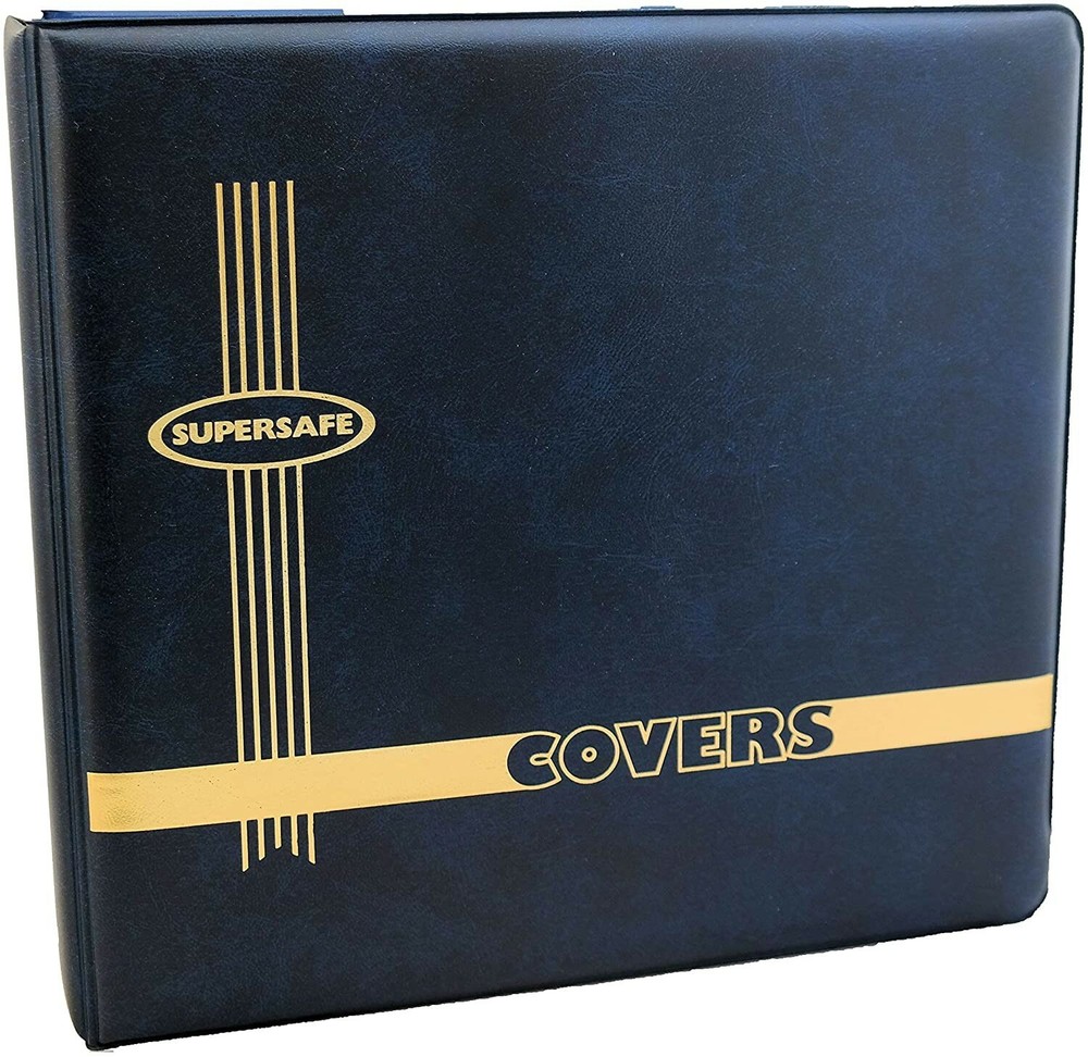 Supersafe #6 First Day Cover FDC Binder Blue 3 D Rings New Large Capacity