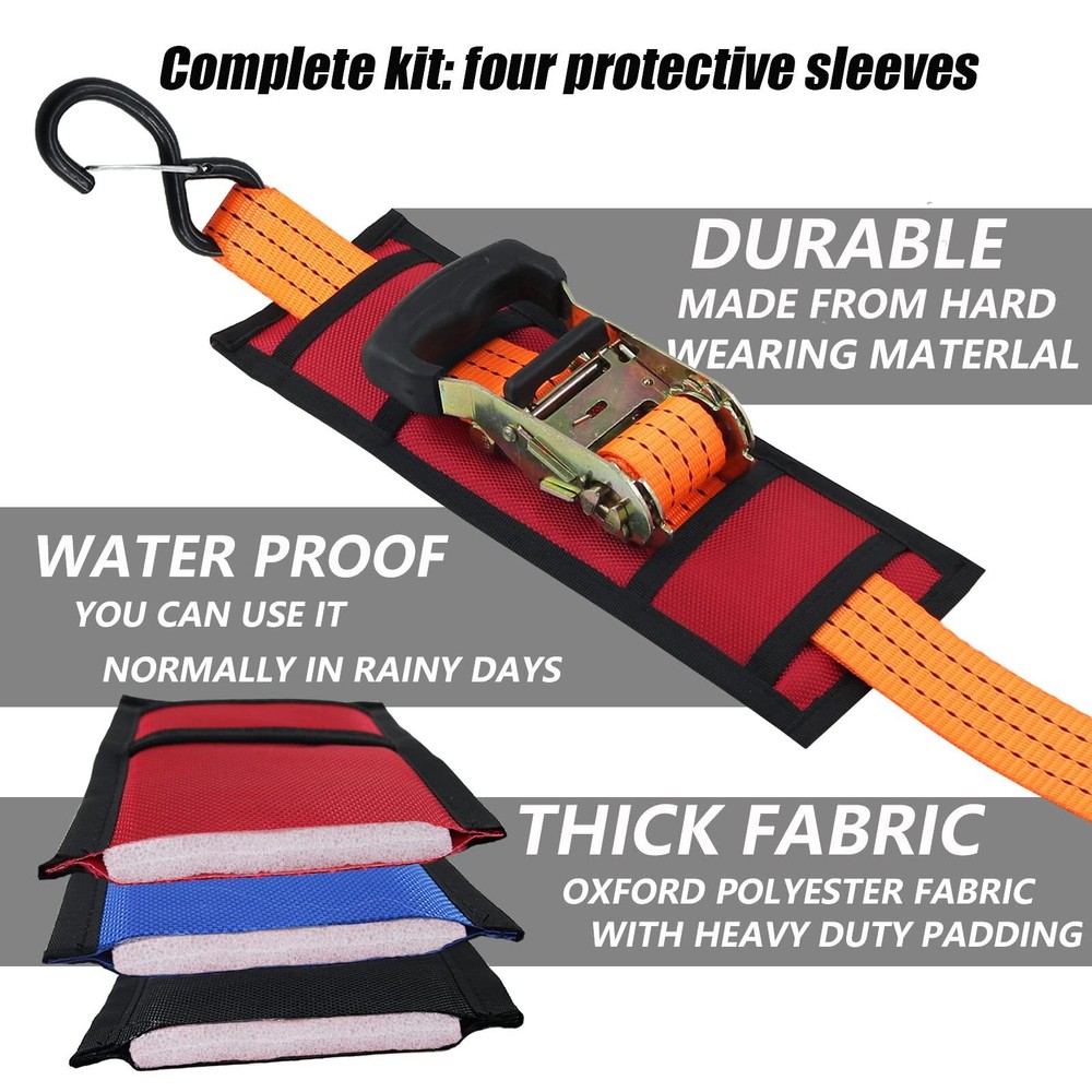 Ratchet Strap Protector Sleeve Universal Tie Down Strap Ratchet Protector for...