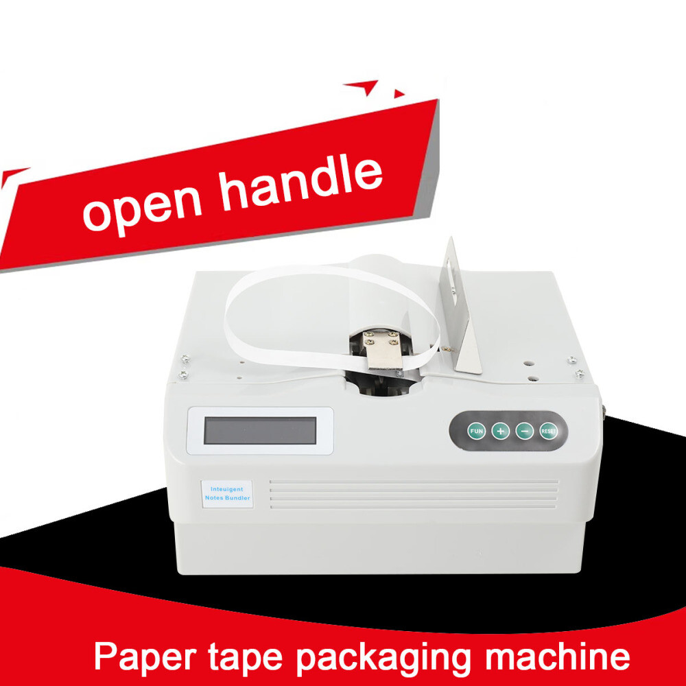 Automatic Small Banknote Binding Machine Money Packer Strapping Bundling Machine