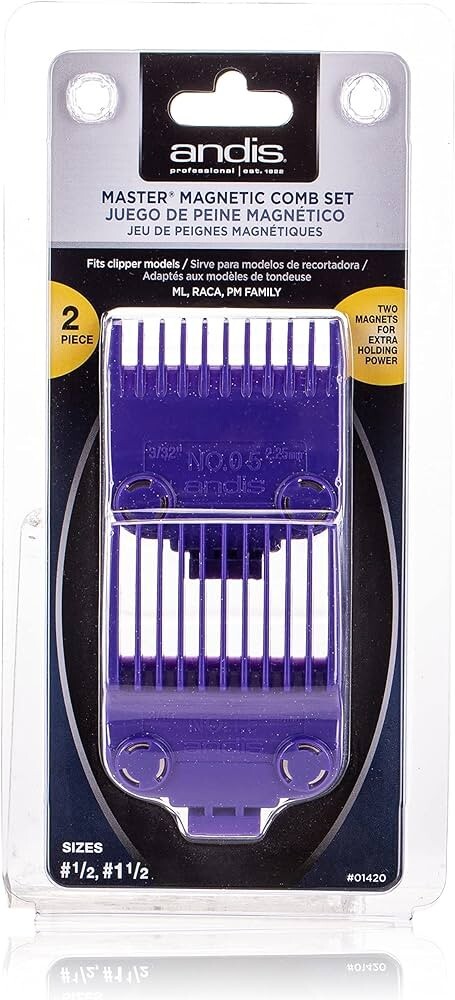 Andis Master Dual Magnet 2 Pcs Comb Set | #01420