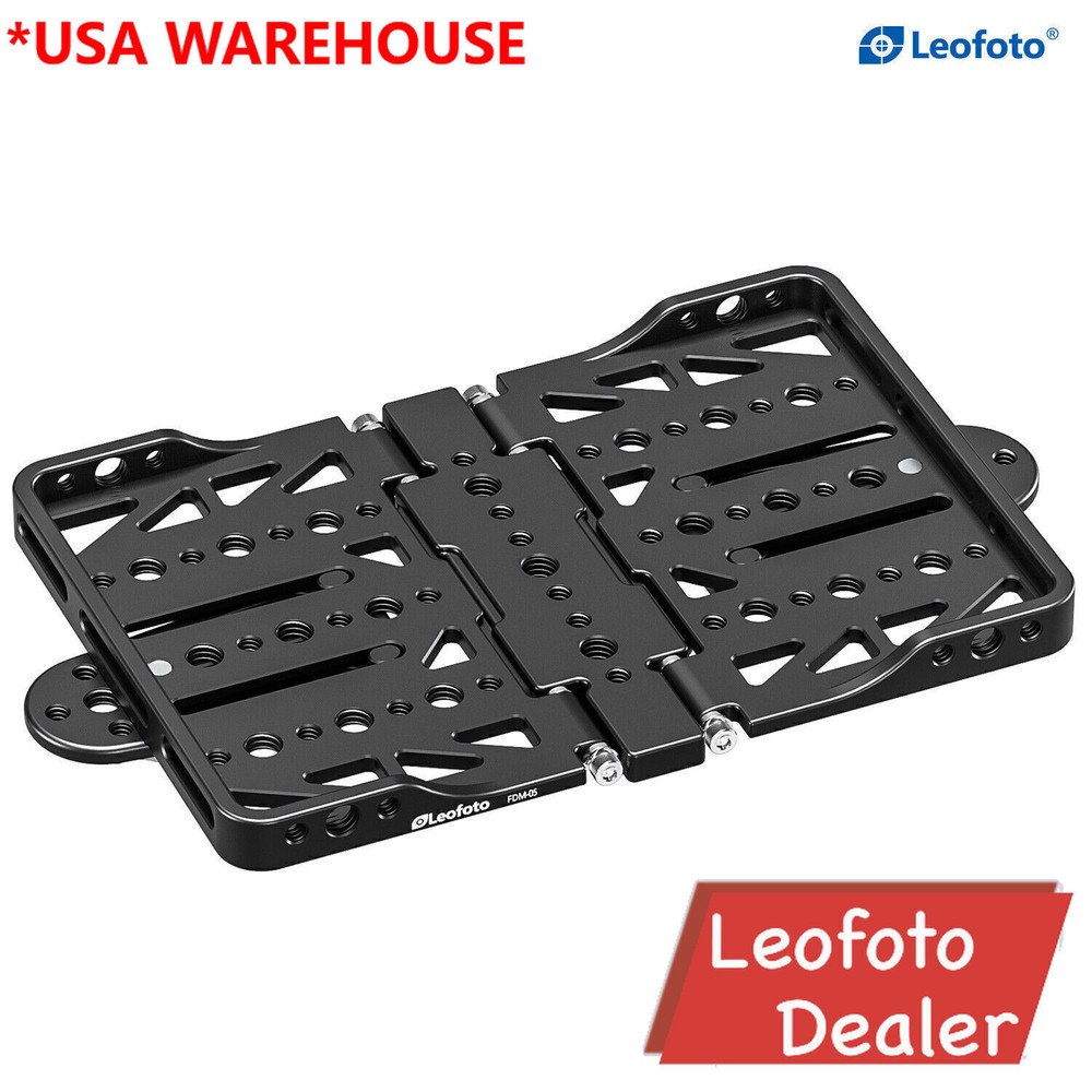Leofoto FDM-05 Foldable Tac Table | Integrated Arca Rail, 1/4, 3/8''