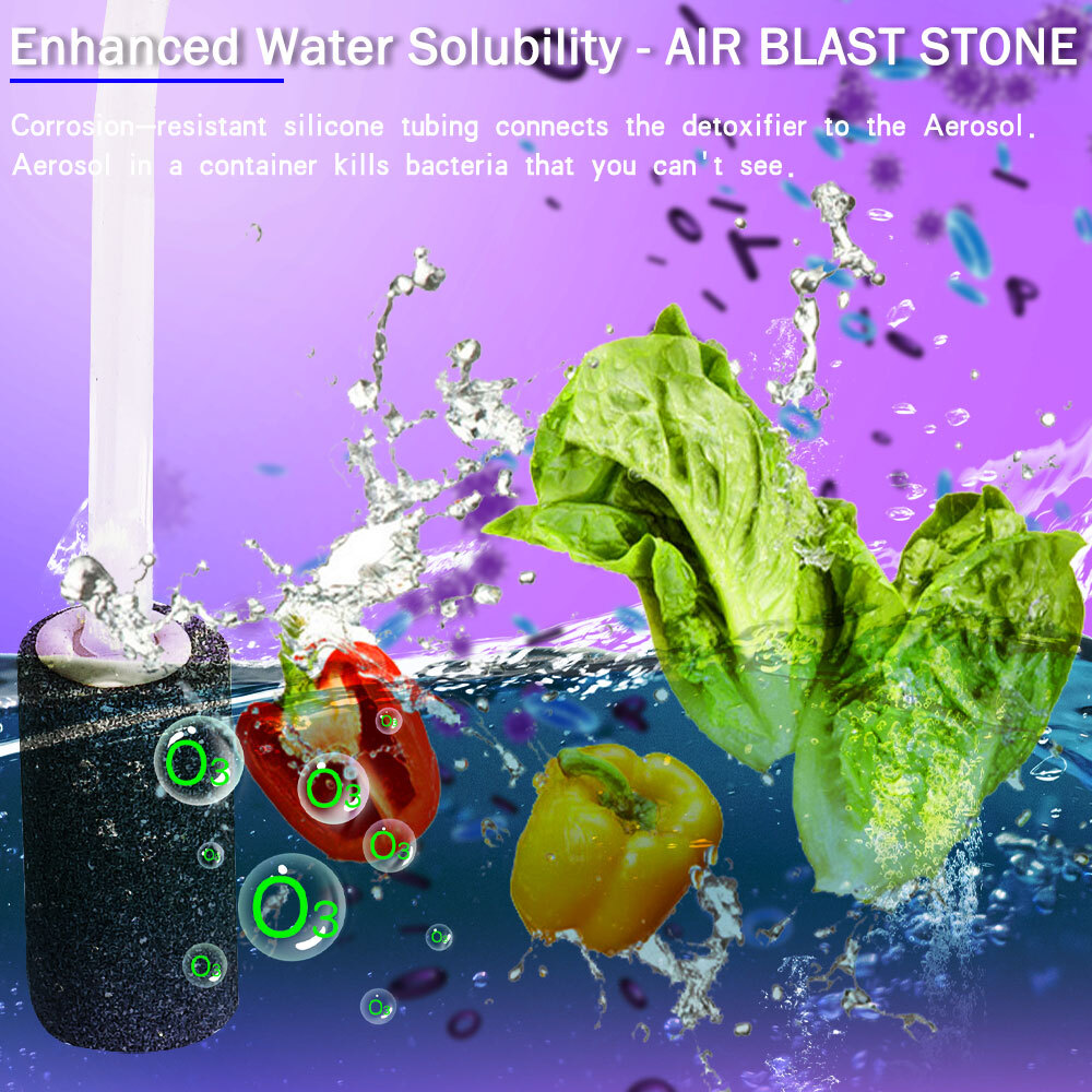 2000mg/h Ozone Generator Ozonator Air Purifier Water Food Vegetable Sterilizer