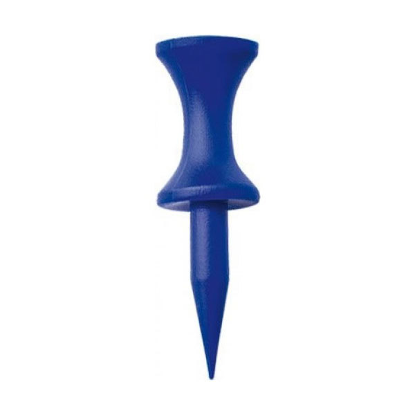 1 1/2" Blue Plastic Step Down Golf Tees (100 Count) - Castle / Graduated