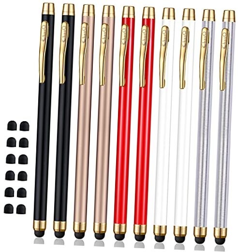 Stylus for Touch Screens,  Capacitive Stylus Pen (10 Pcs) with 12 Replaceable