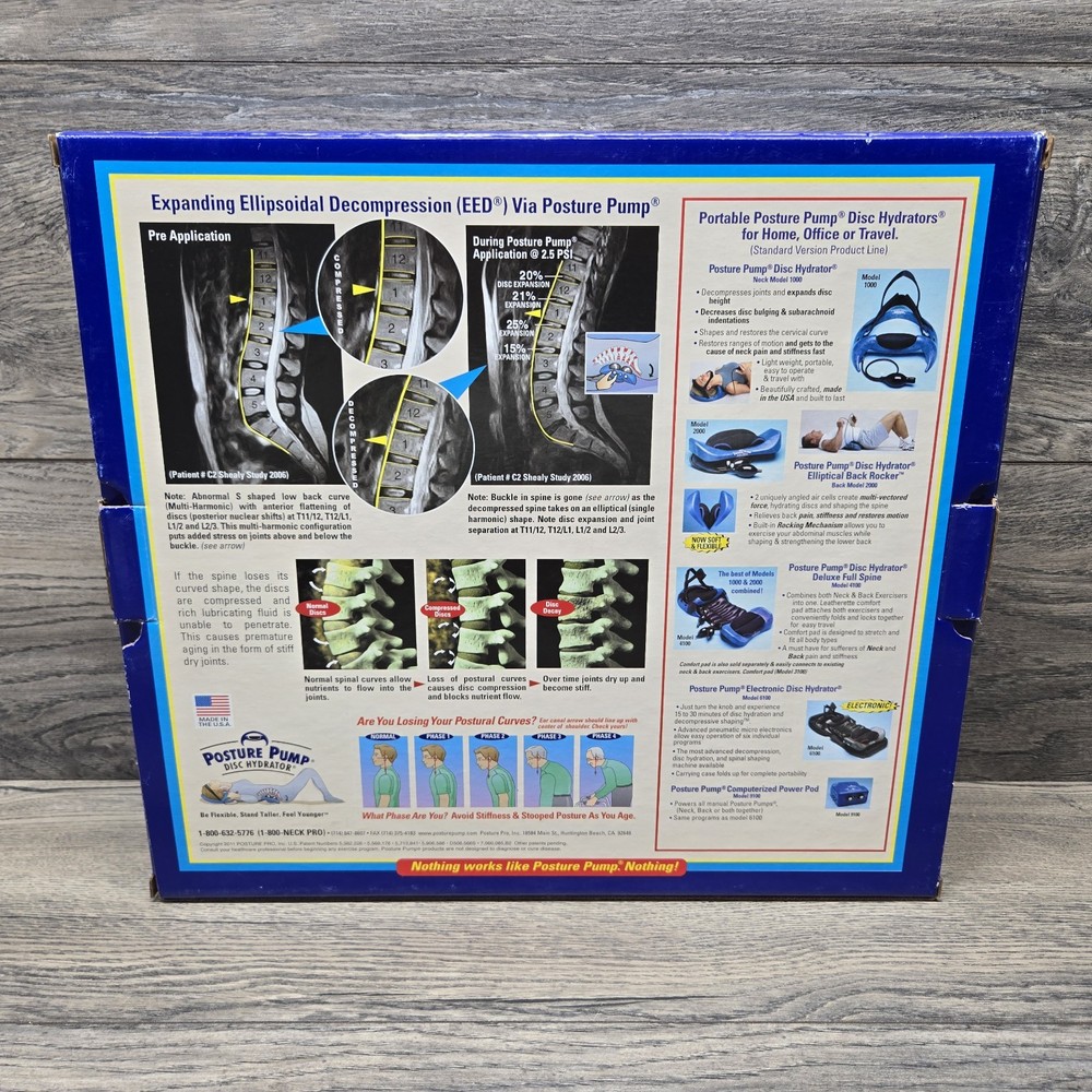 Posture Pump Back Exerciser Model 2000 Elliptical Rocker Relief Back Pain Pro