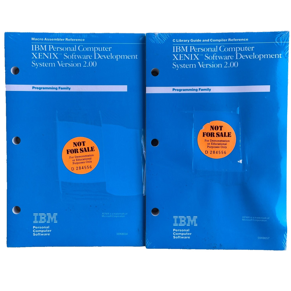 IBM Personal Computer XENIX Software Development System Ver 2.00 Assembler 1986