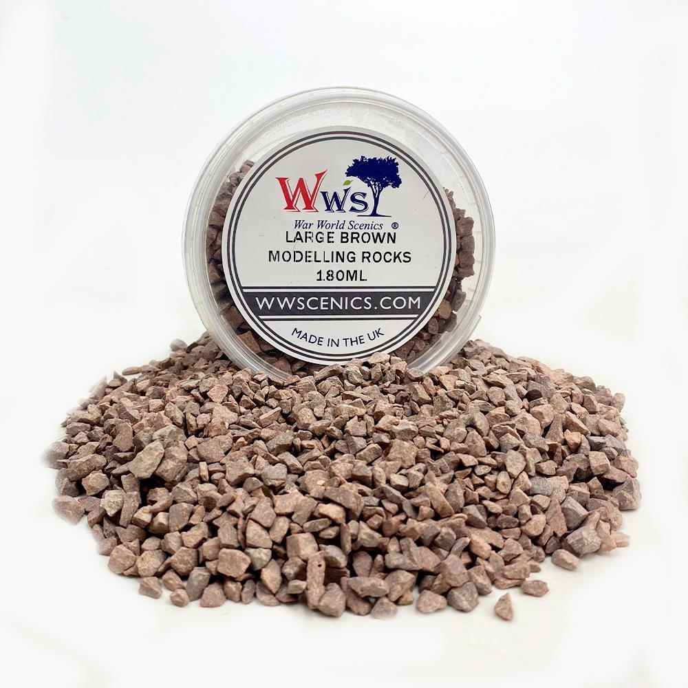 Large Brown Modelling Rocks 2-5mm | Wargame Scenery & Basing Material