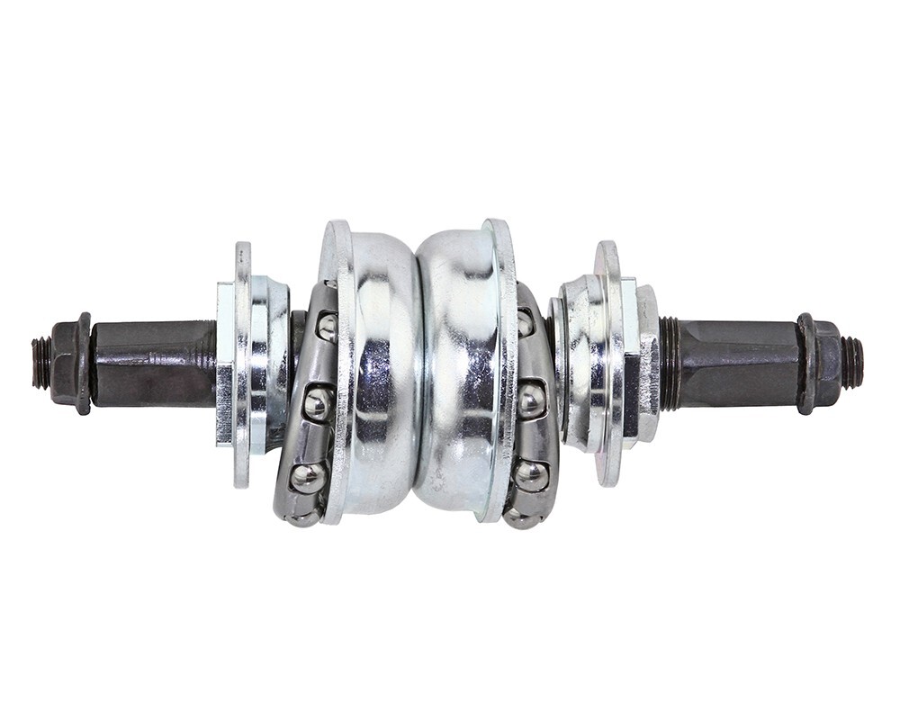 Bicycle Conversion Kit Crank Set Chrome Bottom Bracket Kit Cruiser BB SET, 128mm