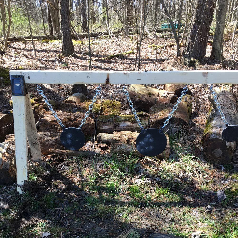 Ash & Ember Set of 5, 3/8" Thick AR500 Steel Plate Gong Shooting Targets