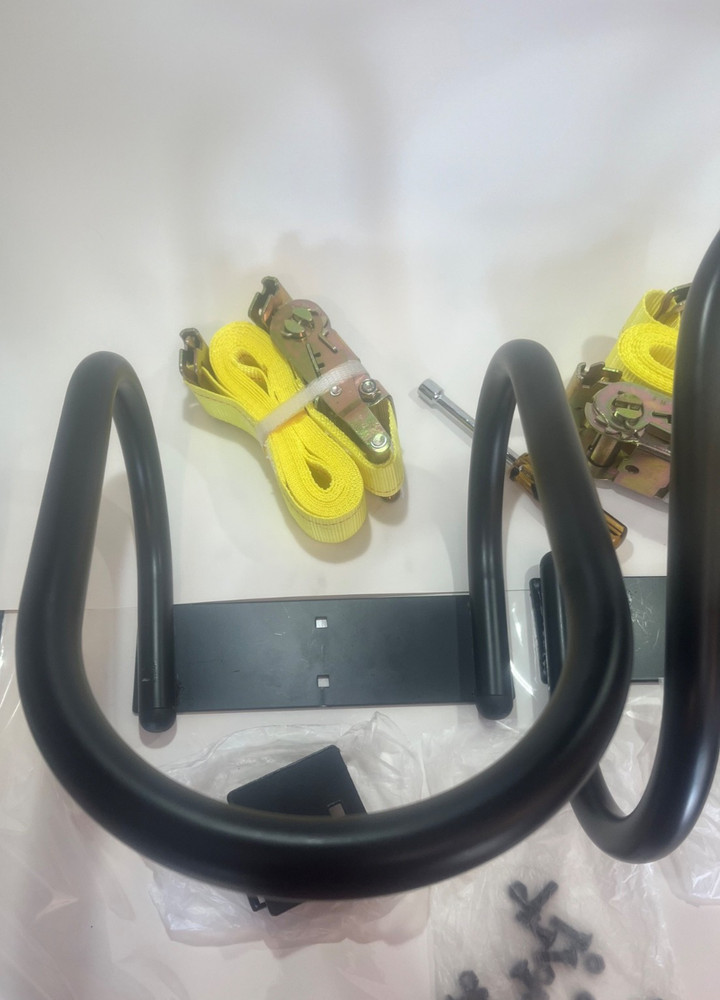 2 Pack E Track Wheel Chock & Strap Kit Track Motorcycle Wheel Chock Trailers