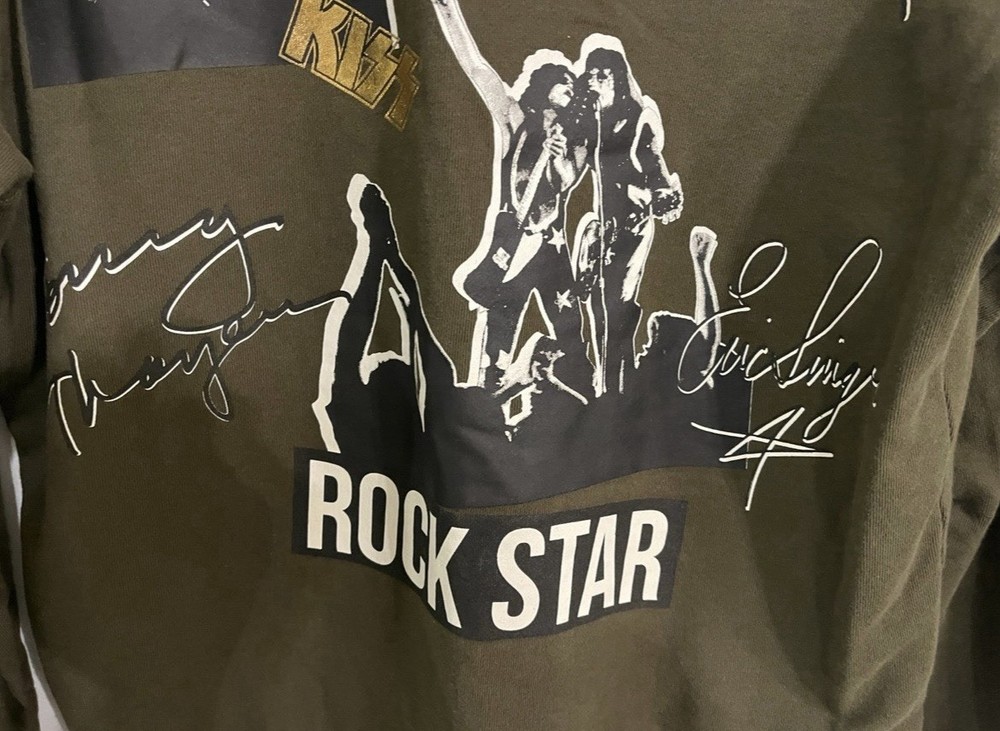 KISS TOPTEN10 LIMITED EDITION SWEATSHIRT GREEN 105cm OR LARGE