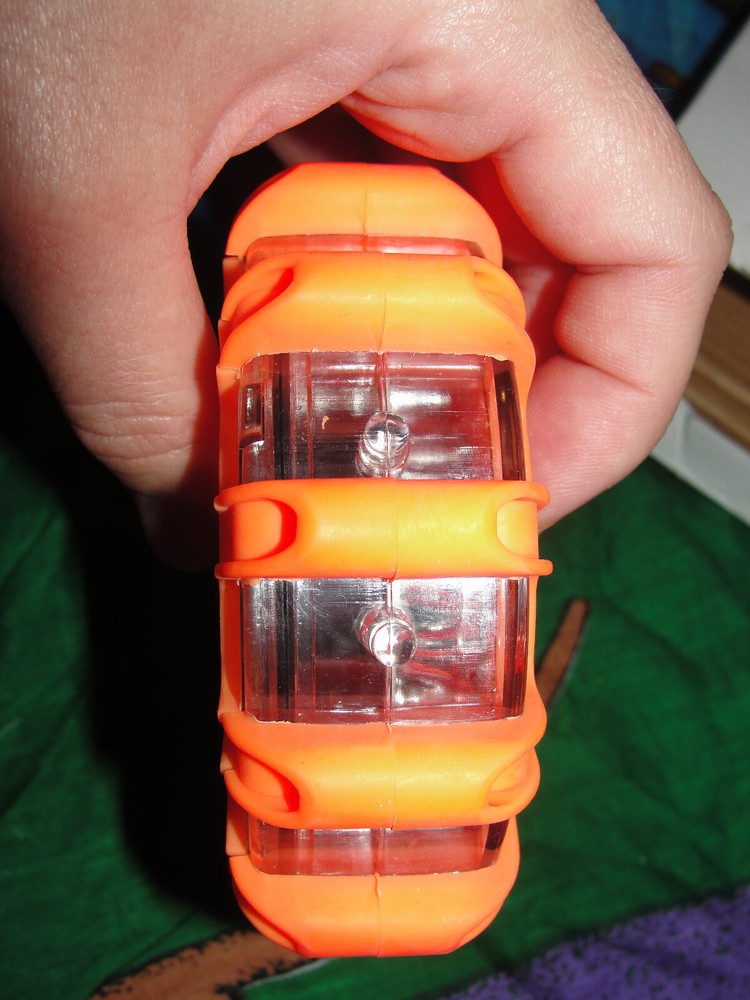 LED ROAD FLARE STROBE MAGNETIC BASE (ORANGE)