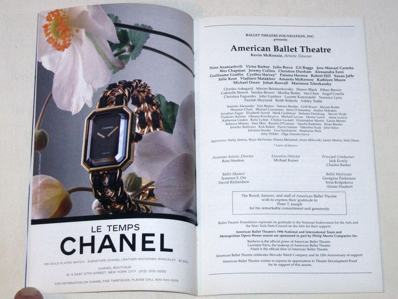Vintage 1996 AMERICAN BALLET Theatre STAGEBILL Playbill! SLEEPING BEAUTY!