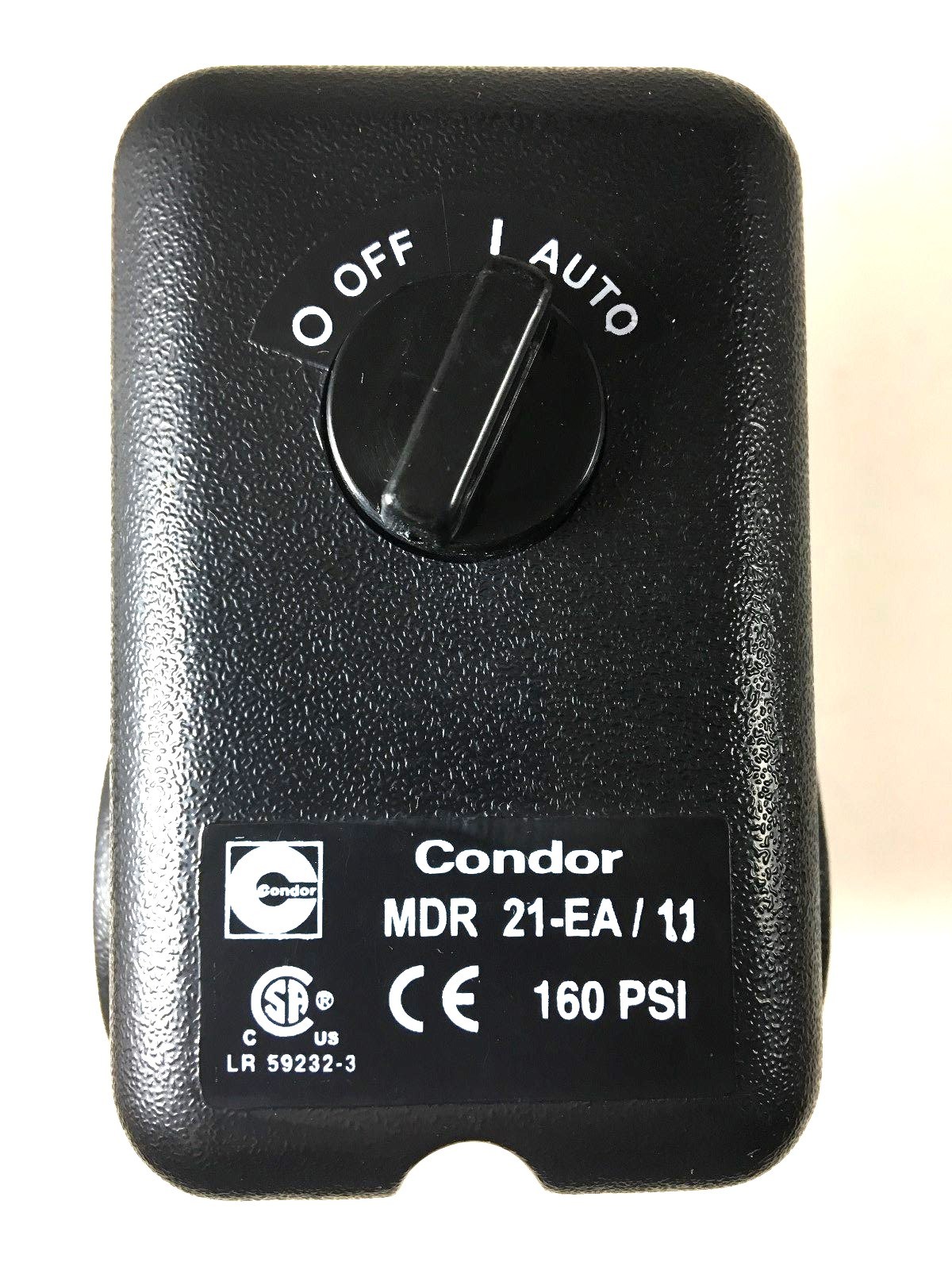 MDR21-EA/11 CONDOR PRESSURE SWITCH 4 PORT W/ UNLOADER & ON-OFF LEVER