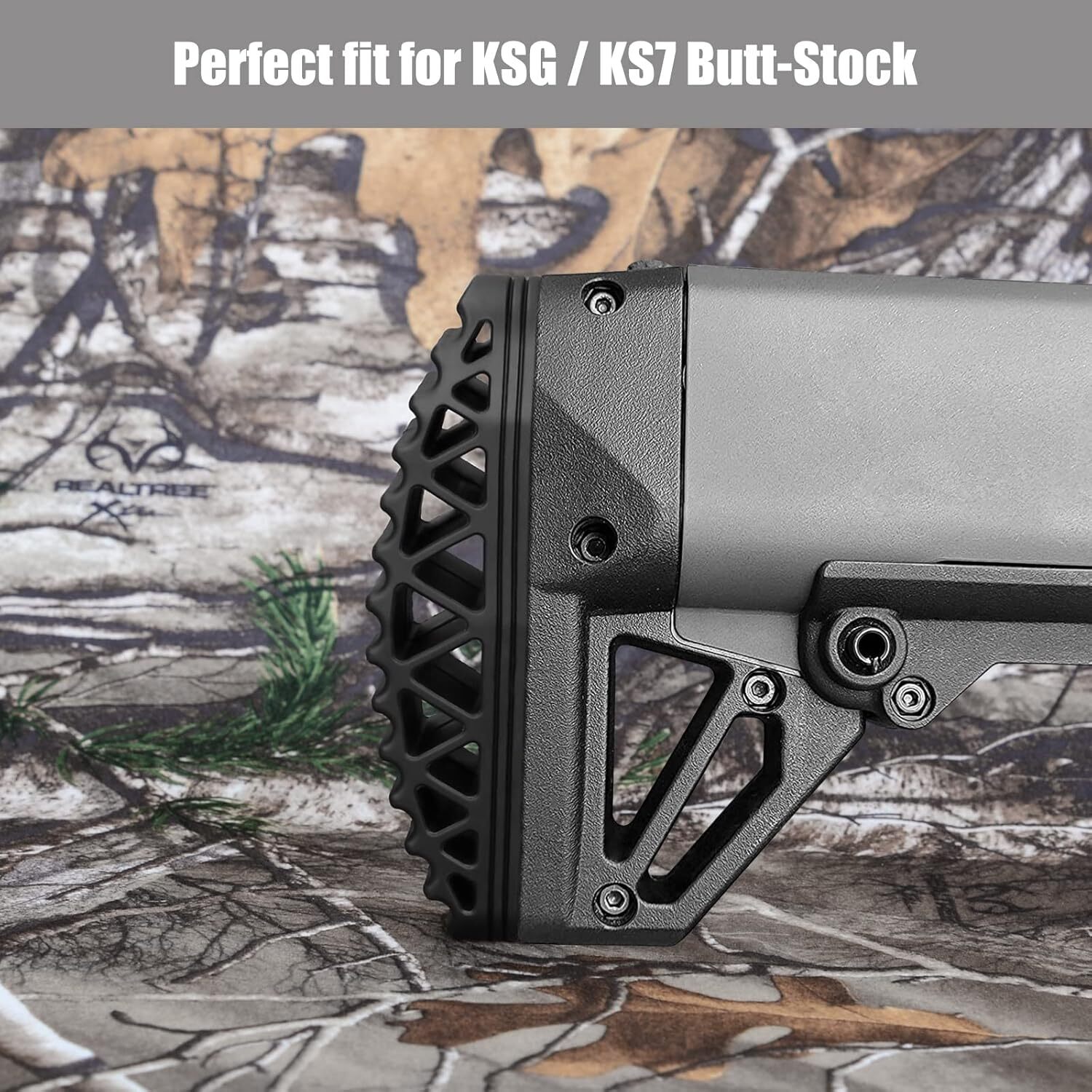 KSG/KS7 Recoil Pad, Rubber Recoil Reducing Pad, Non-Slip Butt Pad