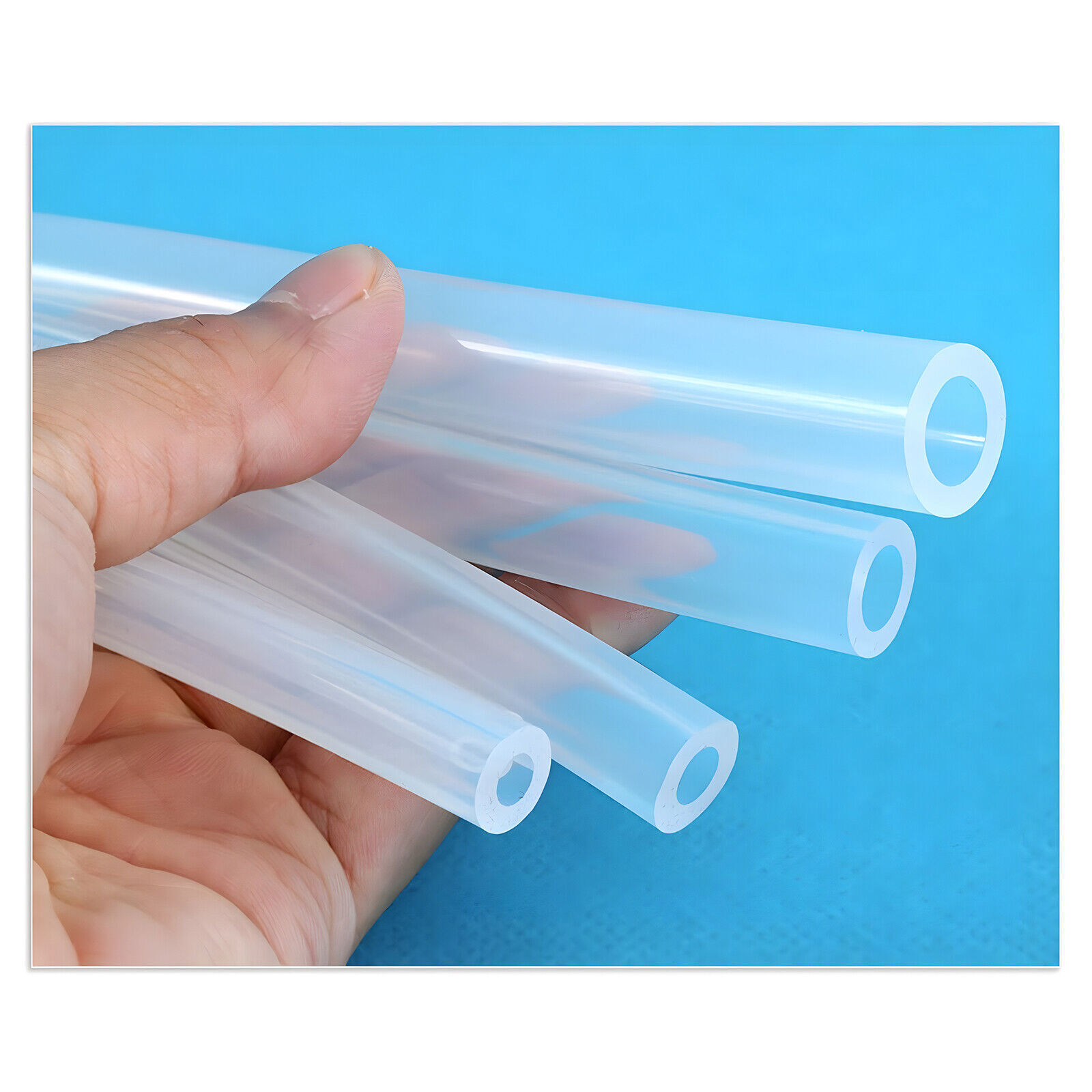 Clear Translucent Food Grade Silicone Vacuum Tube Beer Hose Pipe Soft Rubber