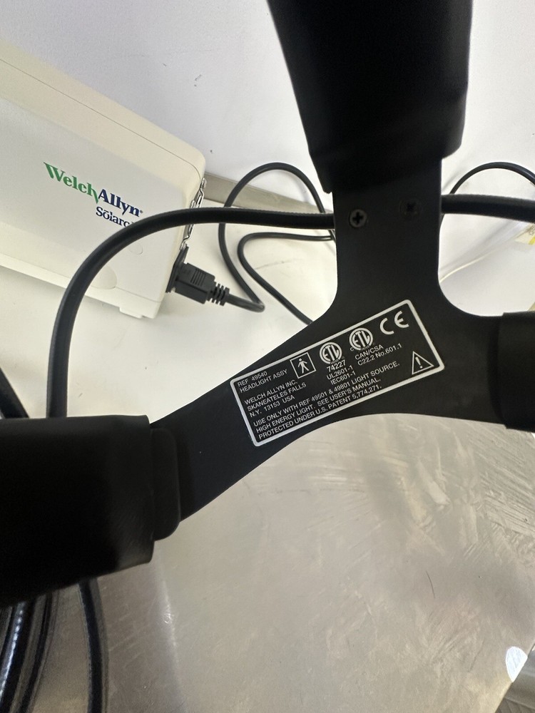 Welch Allyn 49501 TW Solarc Light Source 49540 Headlight Assembly System