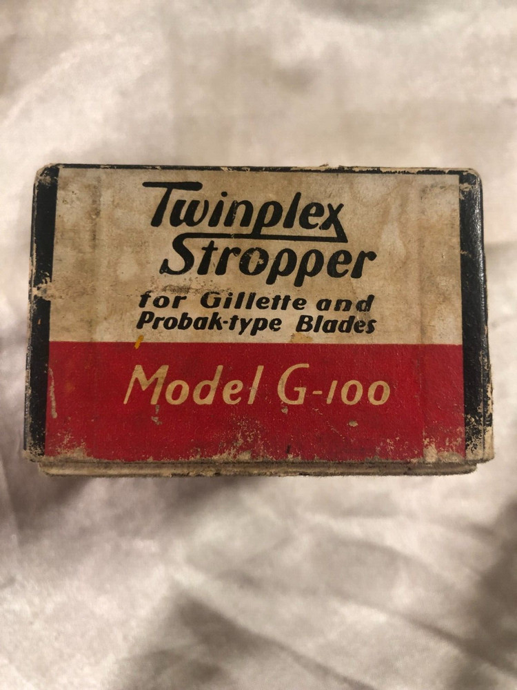 Vintage Twinplex Stropper Model G-100 Razor Blade Sharpener in Original Box
