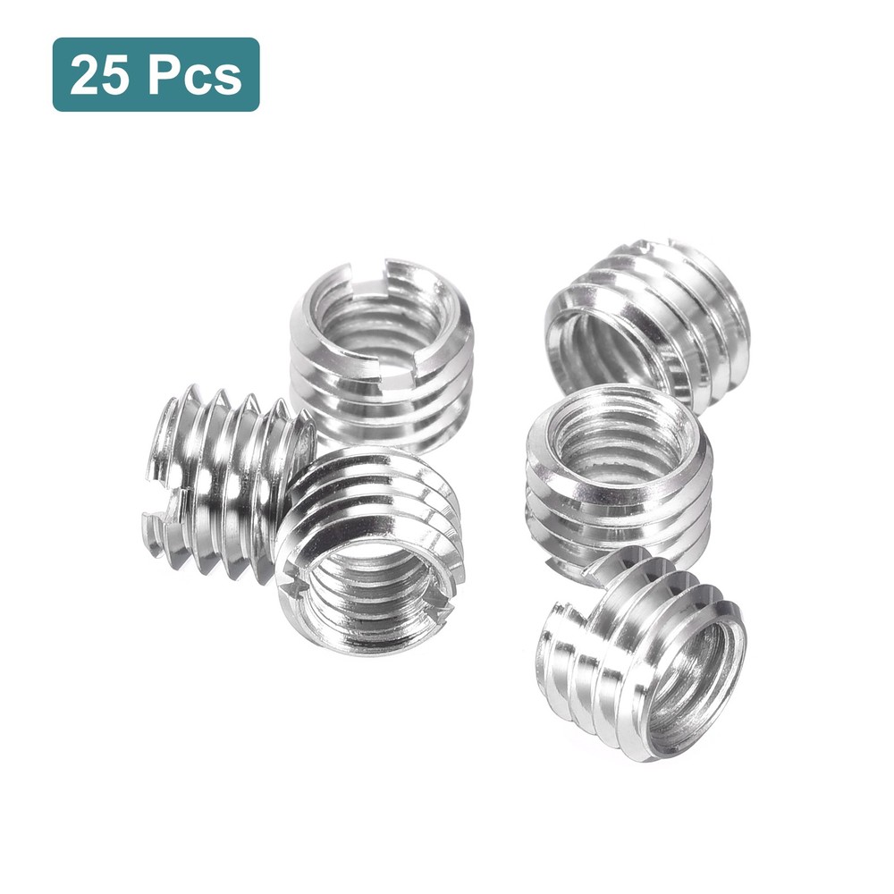 25Pcs Threaded Inserts, M6-1x6 & M8-1.25x6 Thread Repair Insert
