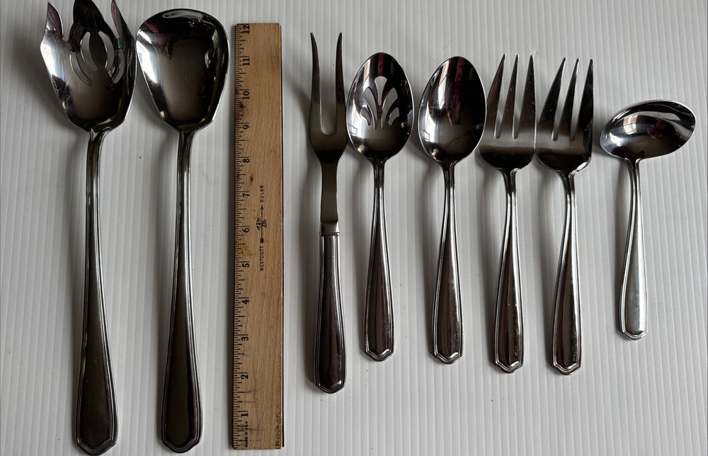 Reed & Barton Tarbor Stainless Steel Flatware 8 pc Serving Set
