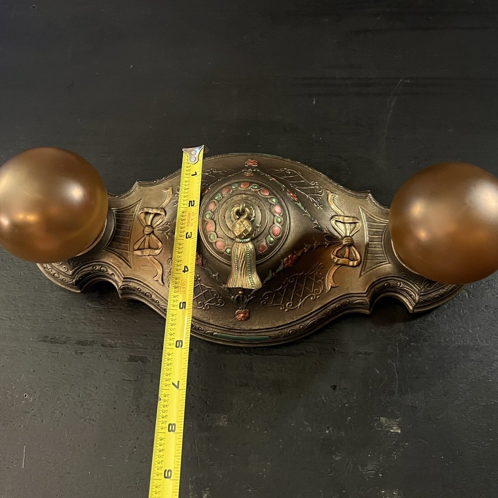 Rewired Nice Single Flush Two Socket light Fixture beautiful Finish 4K