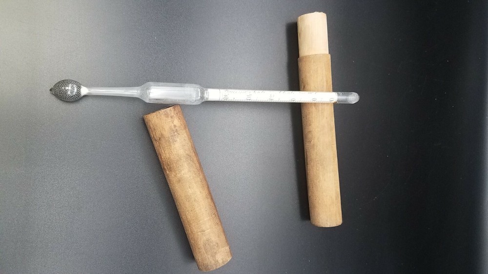 Antique Hydrometer ~ Baume Scale for Alcali