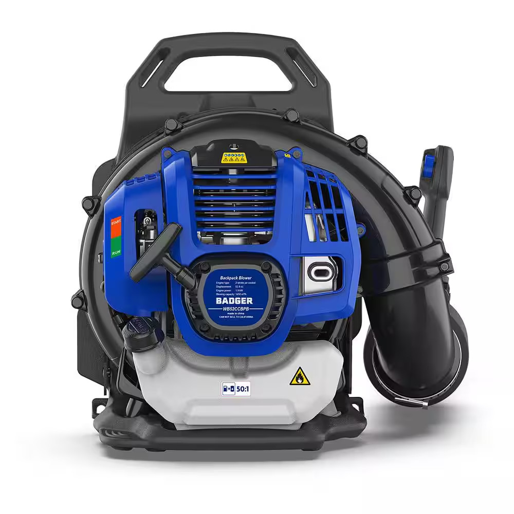 Gas 53Cc Backpack Blower 175MPH 855CFM
