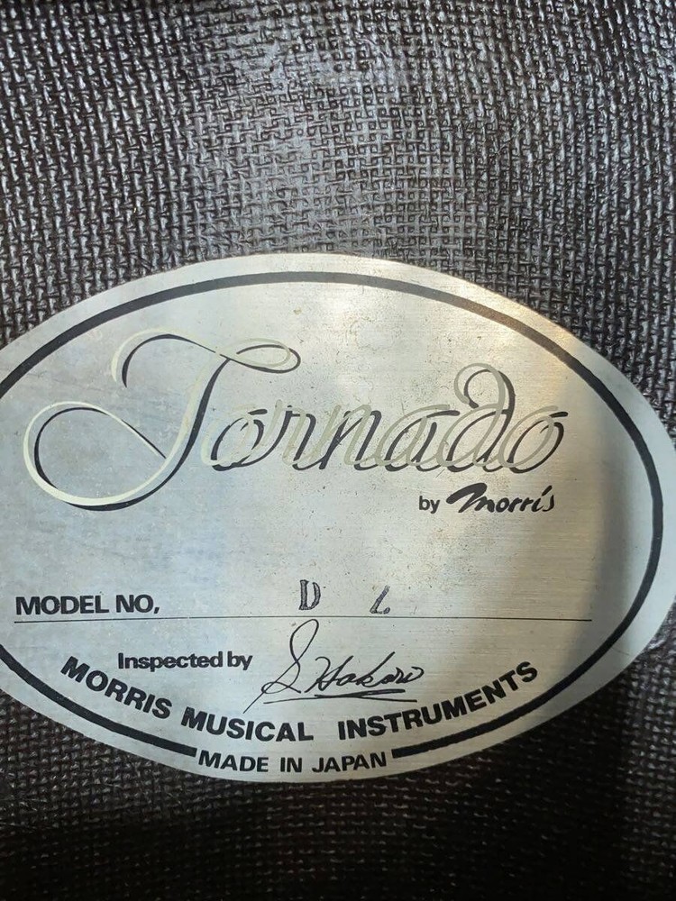 MORRIS ELEACO Tornado ECLIPSE DZ Black 6 String 9V Battery x1 Used