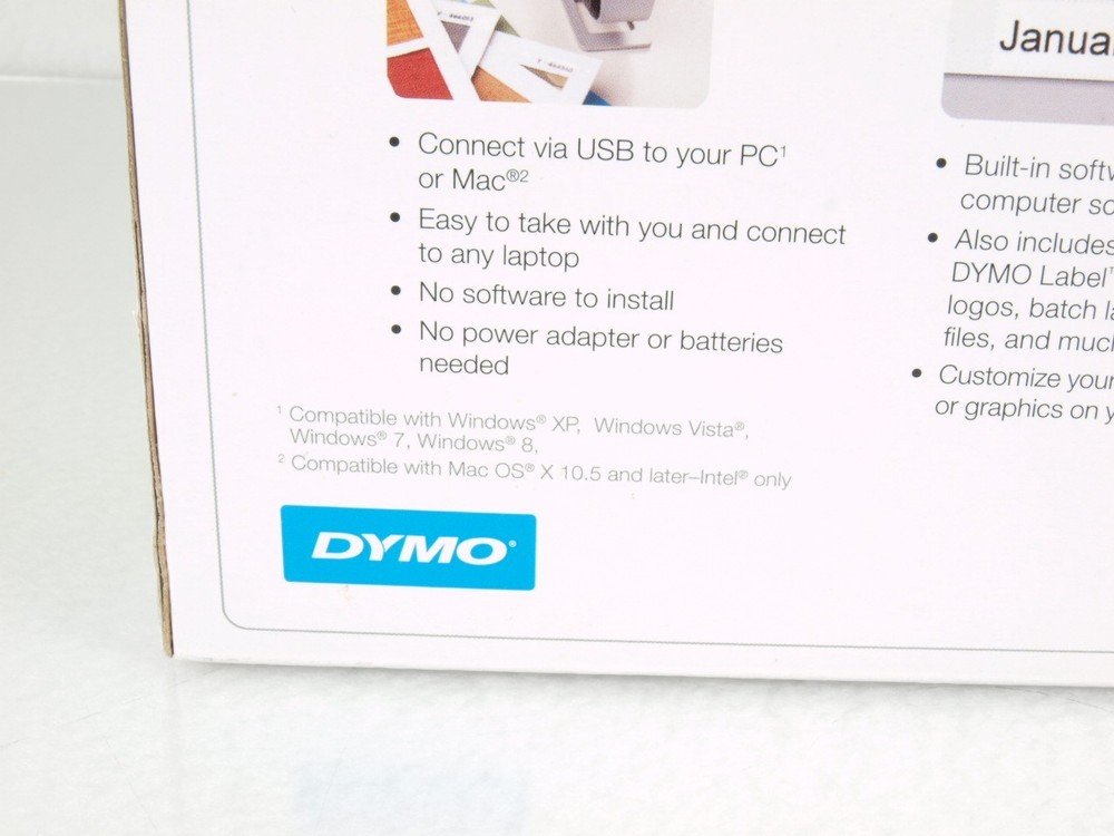 Dymo D1 Plug and Play Label Maker New Open Box PC Mac