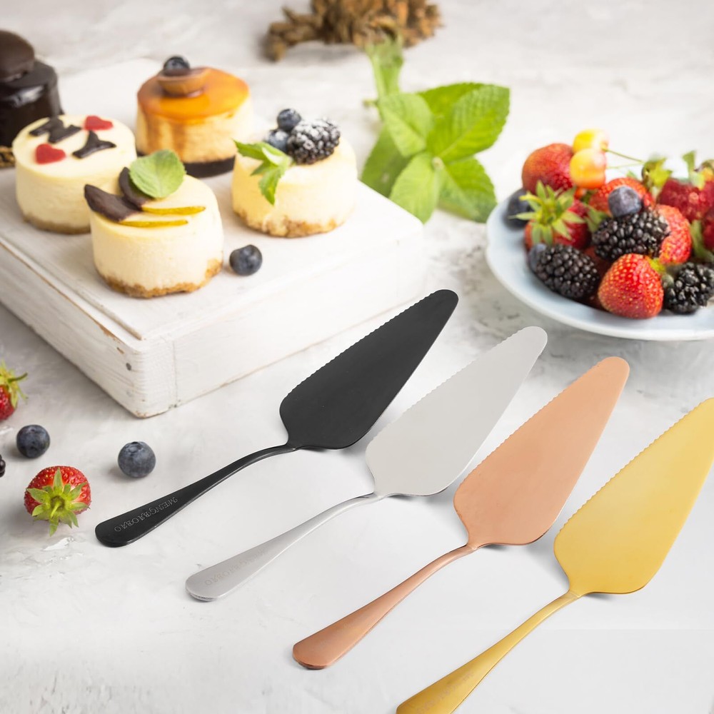 10 Pcs Cake Server Pie Holder Transfer Triangular Spade Spatula for Pizza