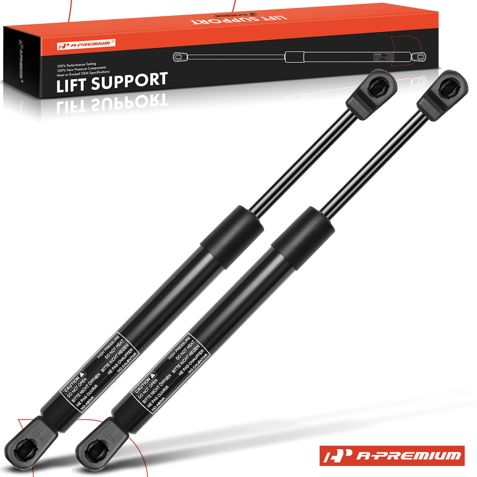 A-Premium 2x Front Hood Lift Supports Shock Struts for Nissan Armada 05-15 TITAN