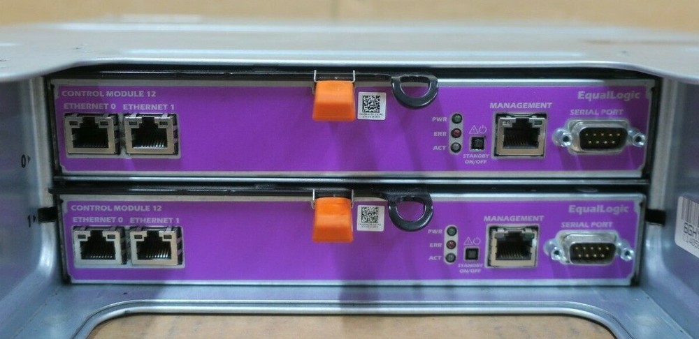 Dell EqualLogic PS4100E 2U 12x 1TB 3.5" HDD iSCSI SAN Array 2x Type 12 Ctrl