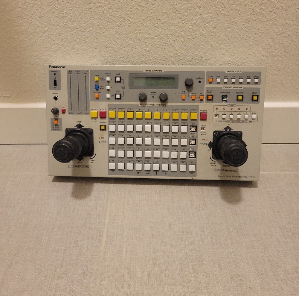 Panasonic AW-RP605A/AW-RP615A Multi-Function Camera Controller Panel TURNS ON