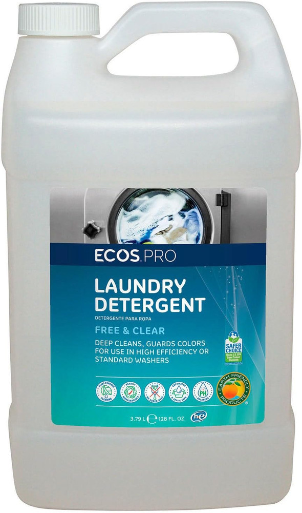 PRO Liquid Laundry and Microfiber Detergent, Free & Clear, Unscented, Concentrat