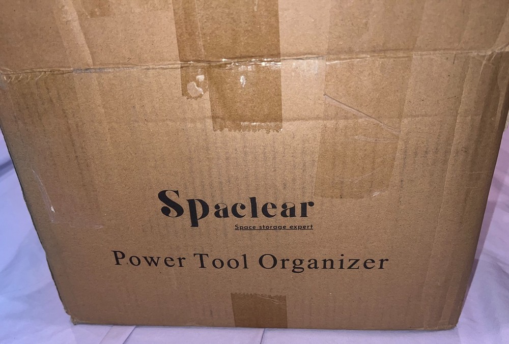 Spaclear Power Tool Organizer Wall Mounted Rack with 6 Drill Holders, 3 Layer